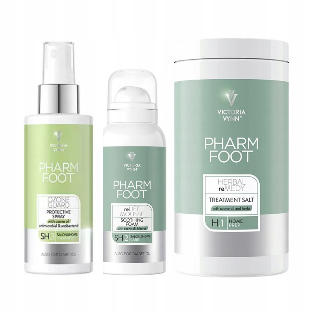 Pharm Foot Sada na nadměrné pocení nohou sprej pěna bylinná sůl