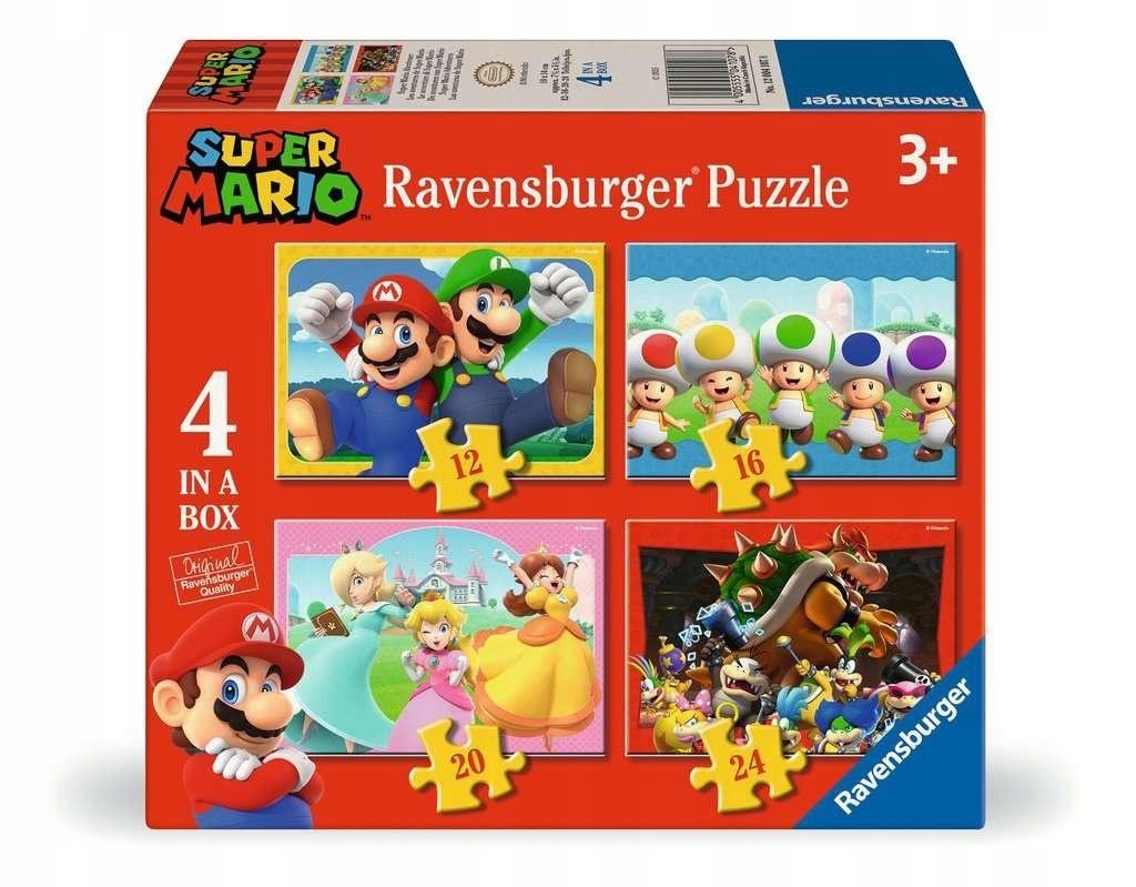 Ravensburger Puzzle 4w1 Super Mario