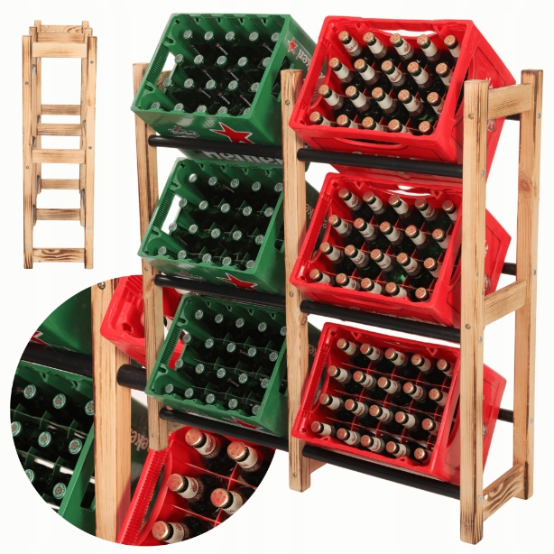 Regál na krabice na zeleninu, nápoje, pivo, stojan na krabice s nápojmi, Veľký