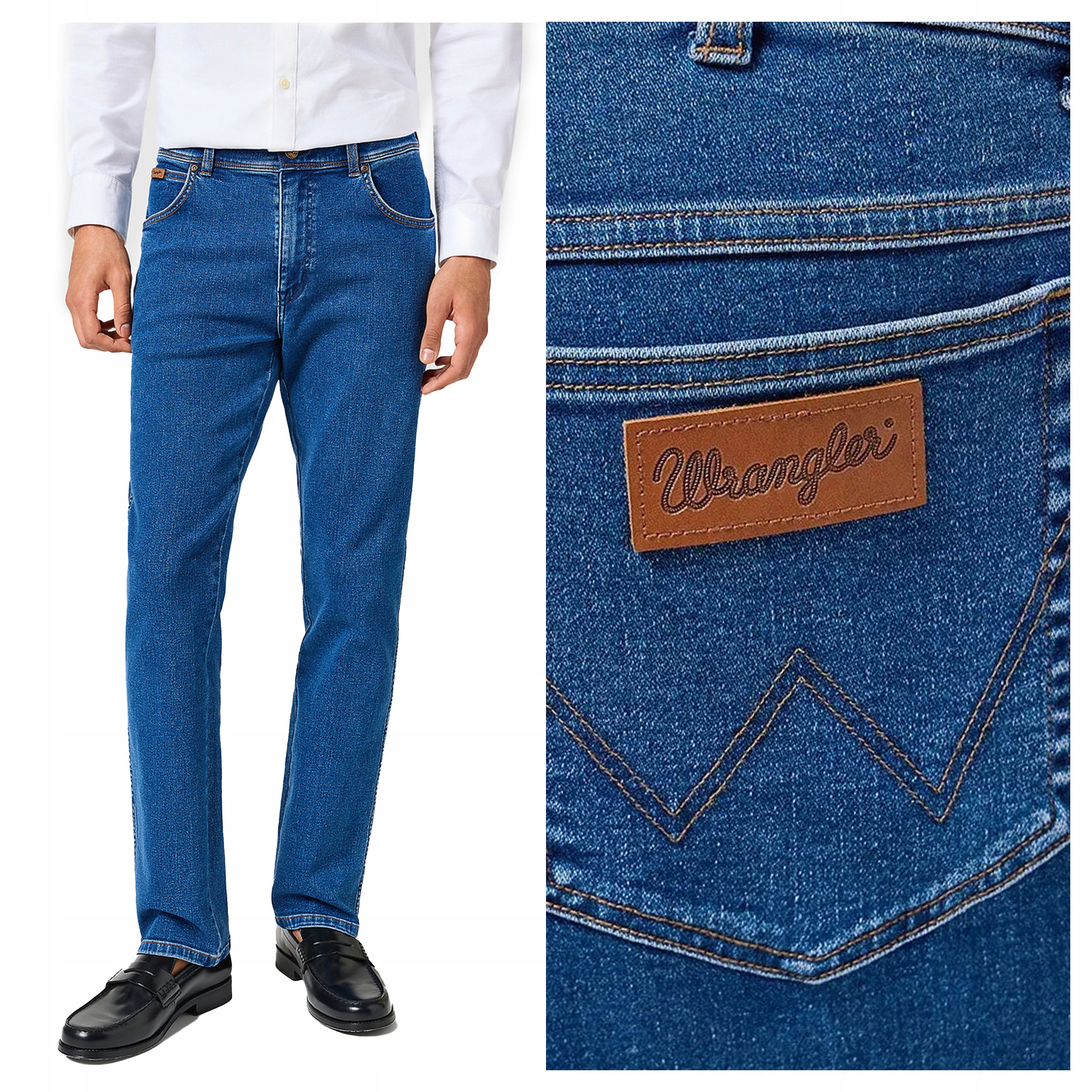 Wrangler Texas Midnight Shadow Pánské džíny Regular W48 L34