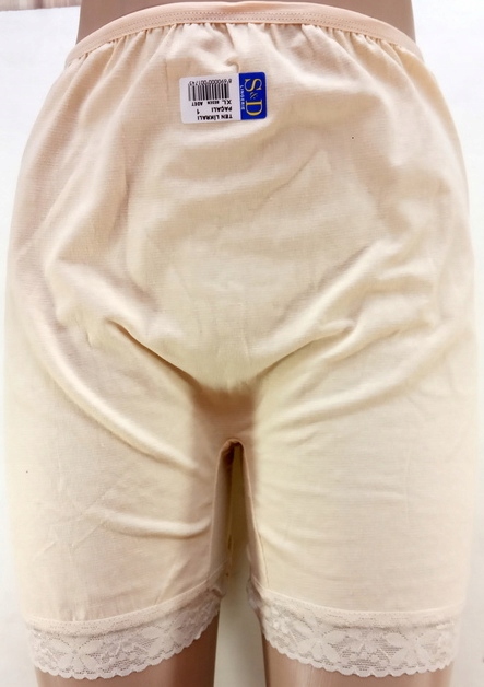 

Beżowe figi Majtki damskie z nogawką Bawełna 2XL