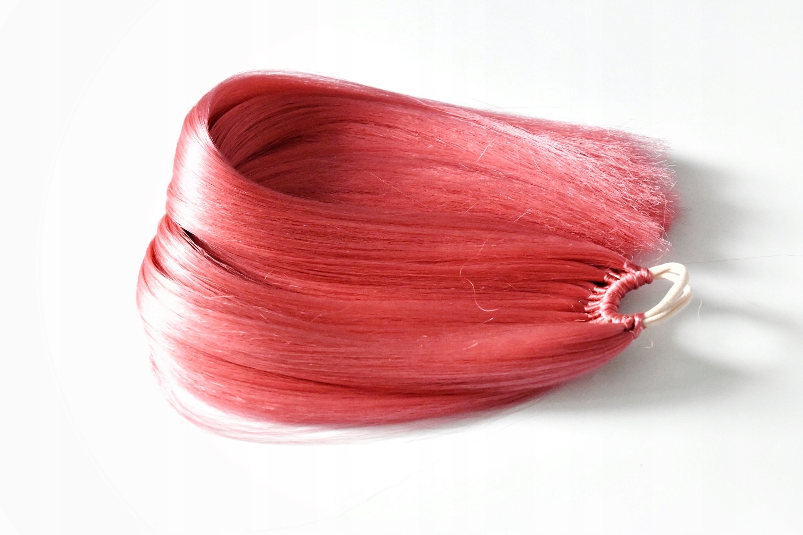 Culík na gumičce, prodloužení culíku růžový M 80g