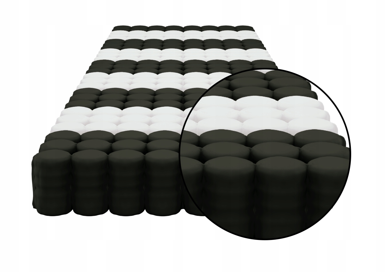 Materac BLACK PRESTIGE luksus EKO MASUJĄCY 160x200 Szerokość materaca 160 cm