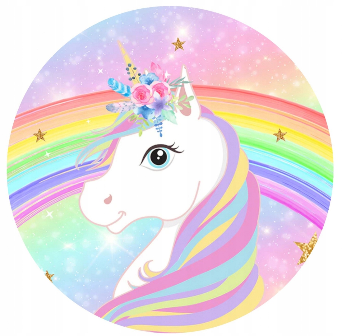 OPŁATEK NA TORT JEDNOROŻEC UNICORN dla dziewczynki