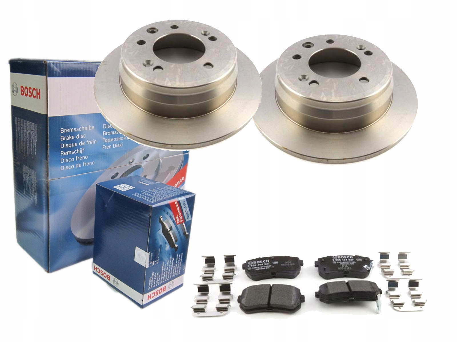 Диски колодки BOSCH задние HYUNDAI i30 ix35 KIA CEED