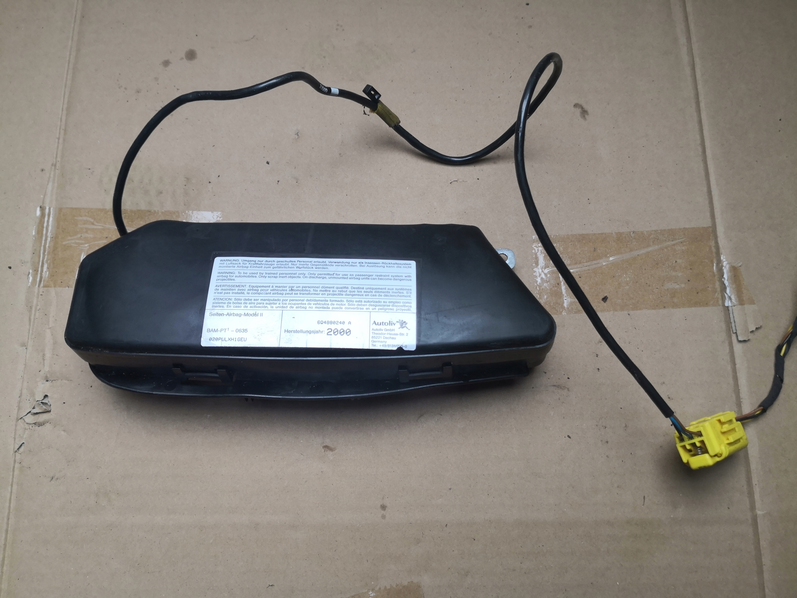 airbag sedile Destro SKODA FABIA e 6Q4880240A