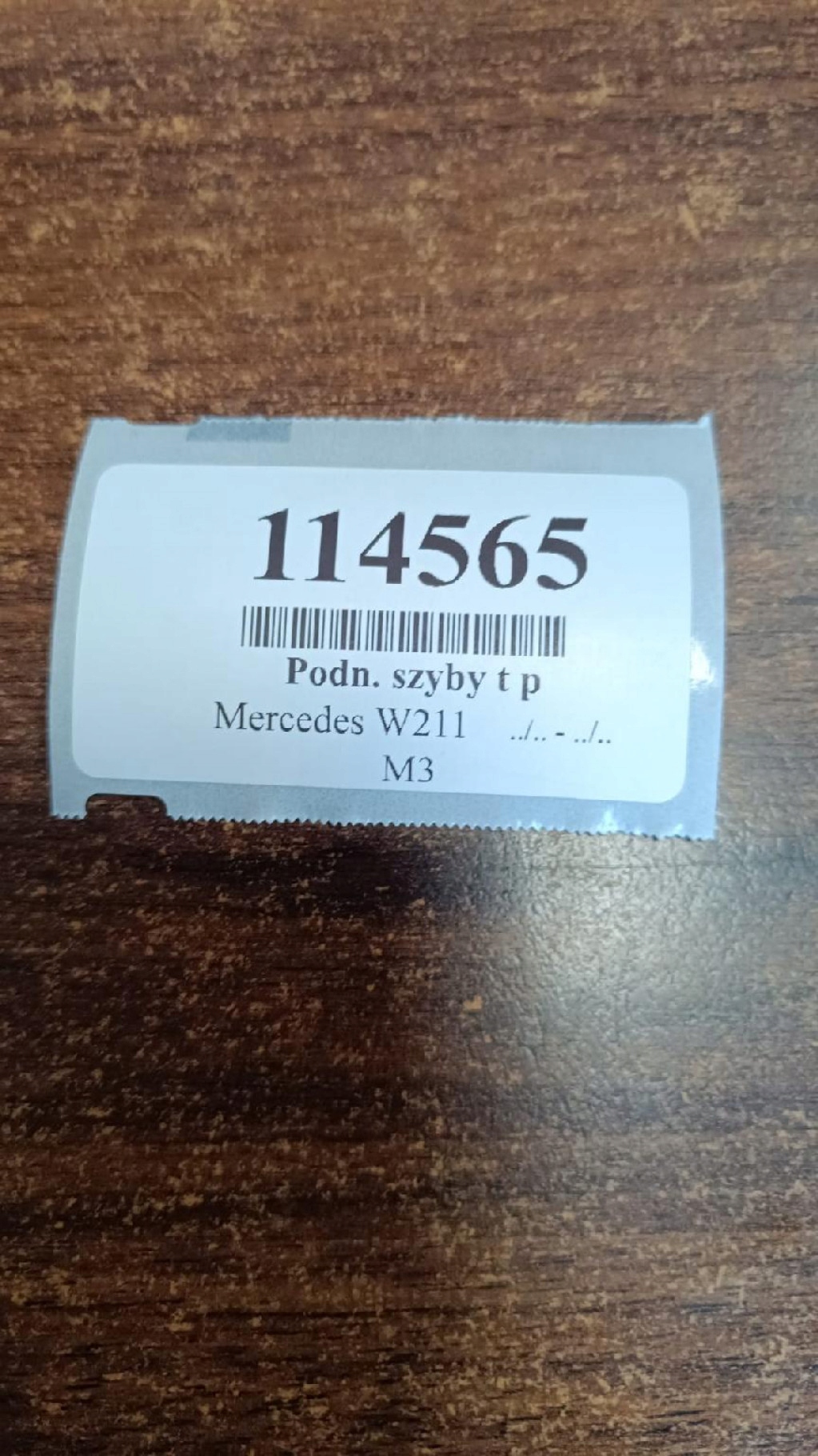 MERCEDES W211 window regulator right rear part 2117300246