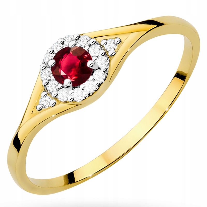 Zlatý Prstýnek 585 S Zirkony r9