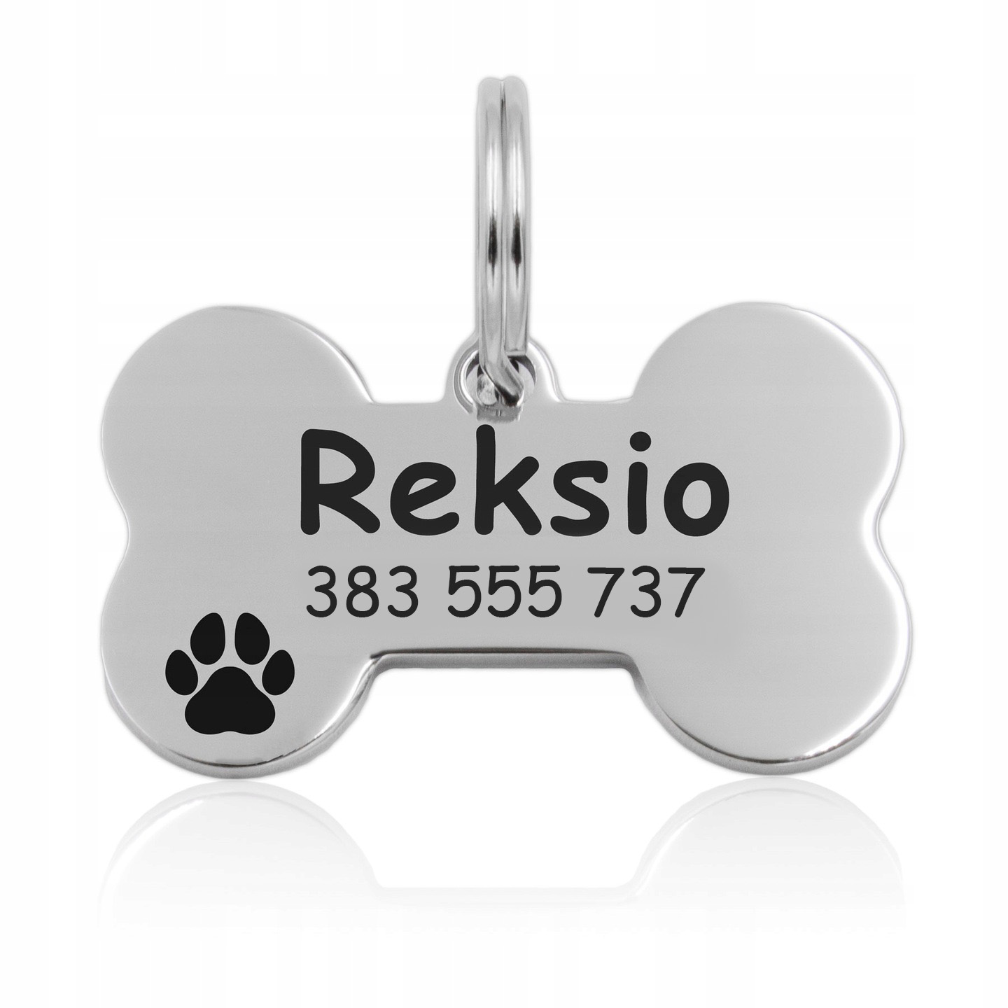 

Adresówka Identyfikator dla Psa Kota Kość Metal