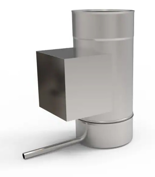 Ks čistička s odkapávačem fi 300 mm 1,0 mm komínová vložka ocel kamna