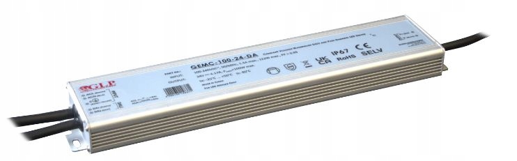 GEMC-100-24-DA, Napájecí zdroj, Zdroje Glp/gemc, Glp Led driver 24V/4.17A 1...