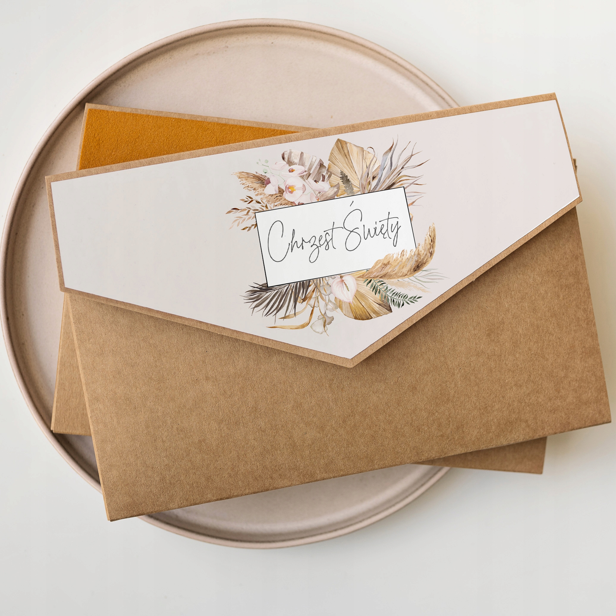 Folder pudełko teczka etui koperta na 40 odbitek 15x23 z klapką Chrzest