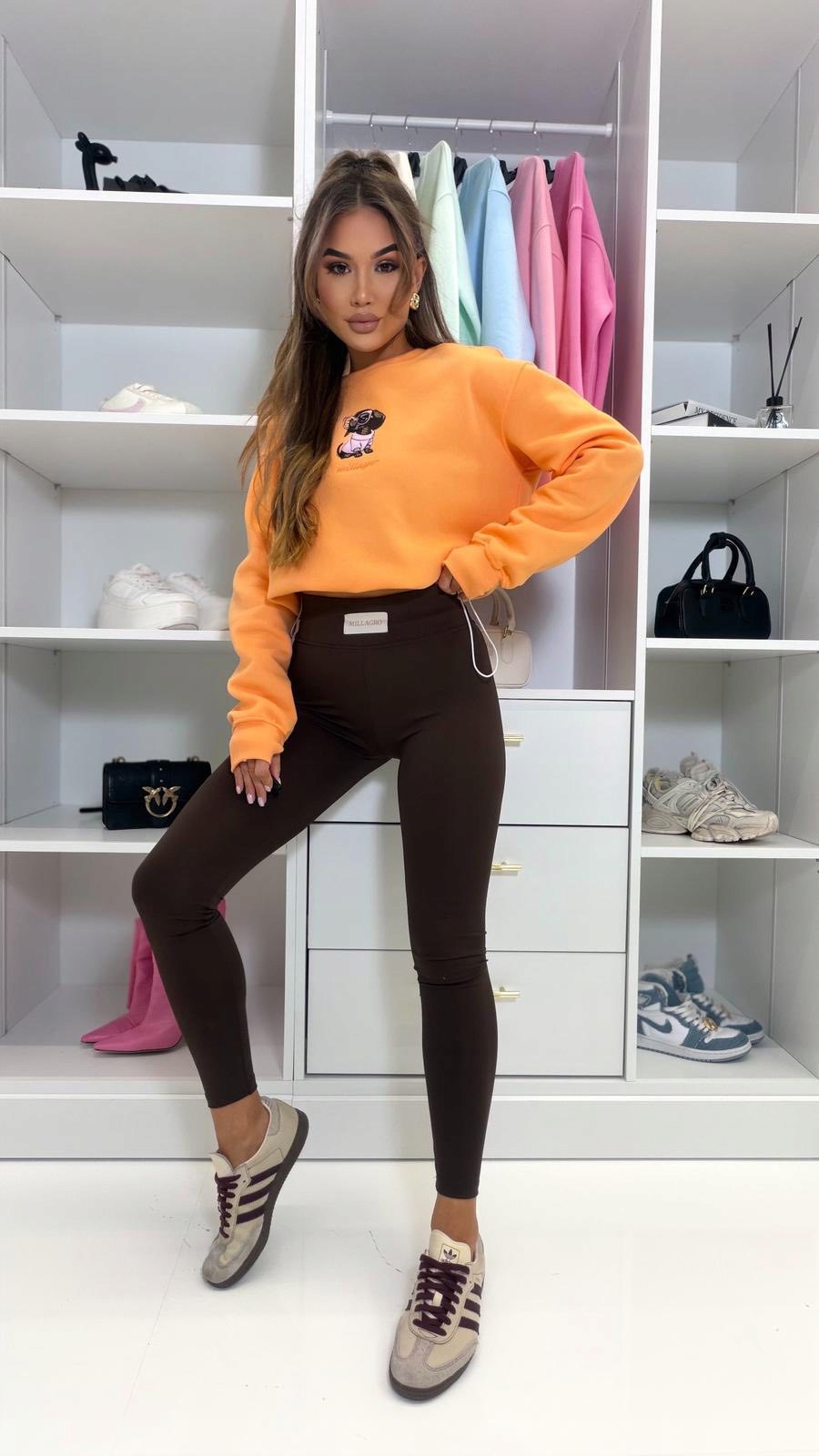 Dámské Modelovací Legíny Millagro, Hnědé