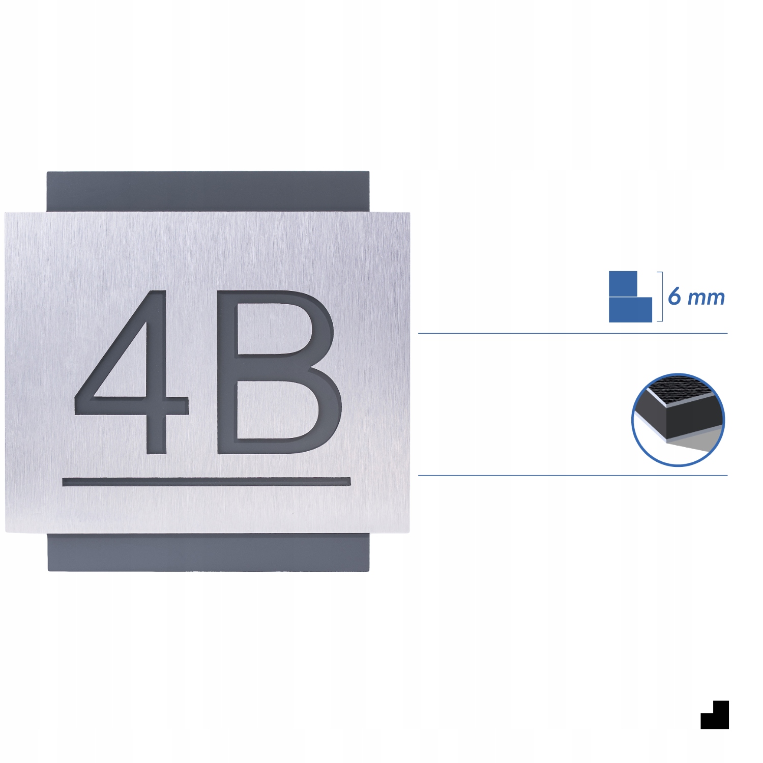 TABLICZKA ADRESOWA Z NUMEREM DOMU | NUMER NA DOM ALUMINIUM ULICA| 25x25cm Marka Printima