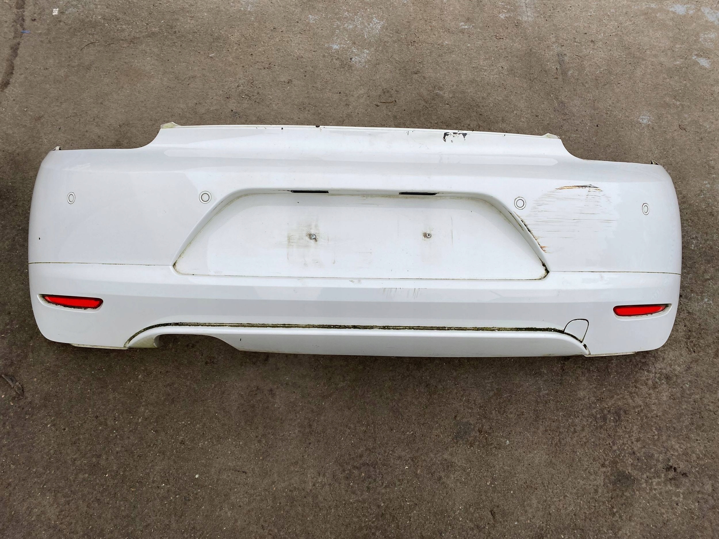 VW SCIROCCO III complete bumper rear part rear PDC LB9A BIALY
