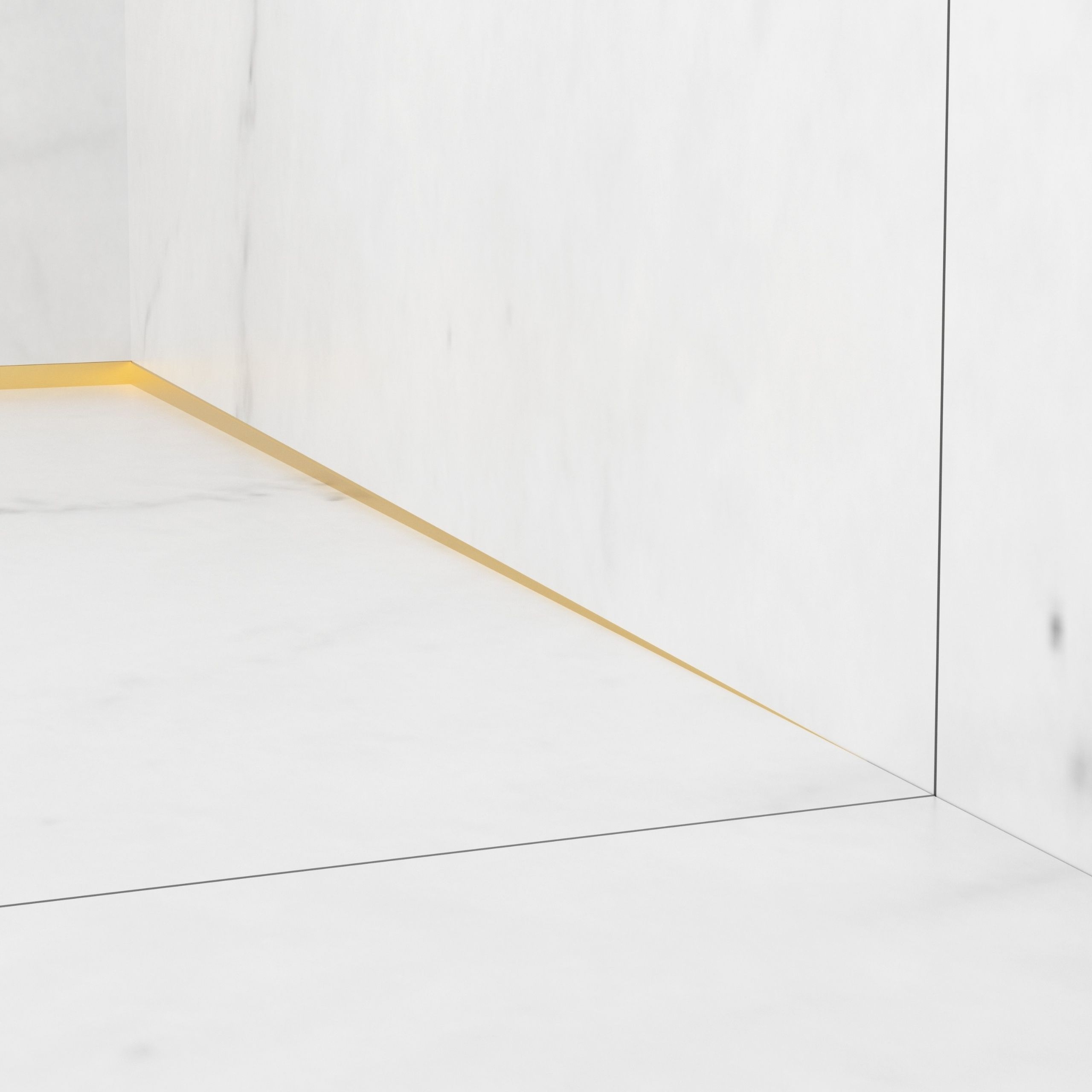 BALNEO LISTWA SPADKOWA PRZYŚCIENNA PRAWA 120cm ZŁOTA STAL NIERDZEWNA Rodzaj liniowy