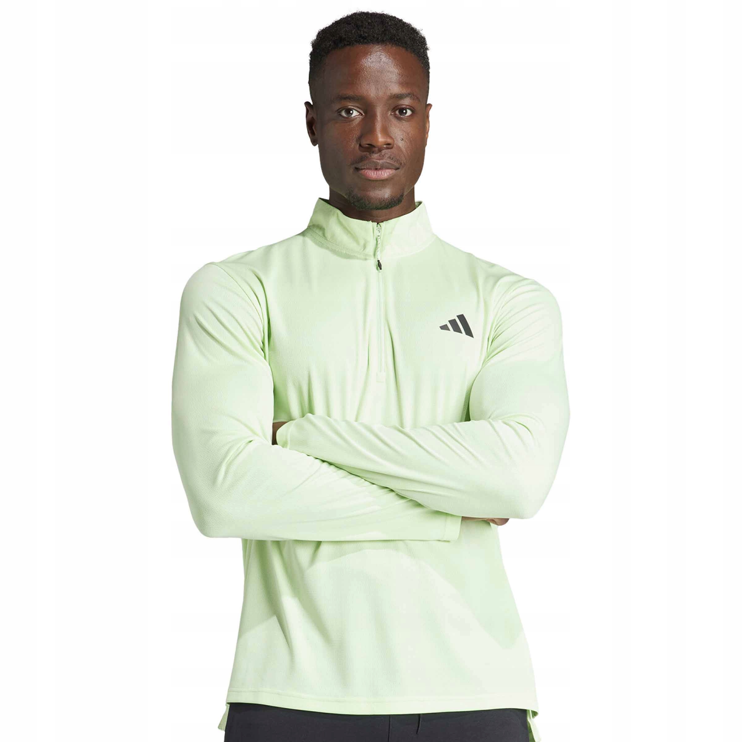 Adidas Training Long Sleeve IT5445 Męska Bluza Koszulka Treningowa Zielona