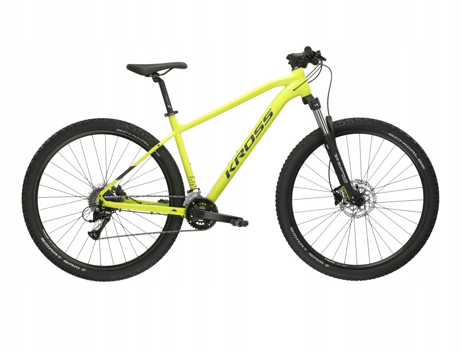 Rower górski Mtb Kross Level 1.0 29 r. L limonkowy mat Shimano Alu 2025