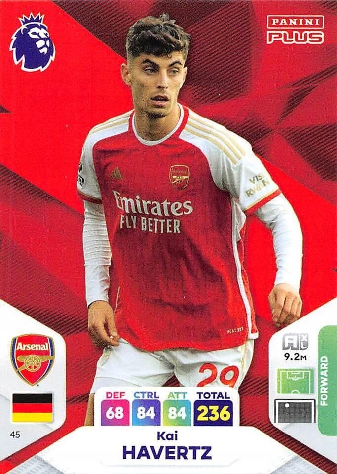 2024 Panini Premier League Plus 45 Kai Havertz Base Card