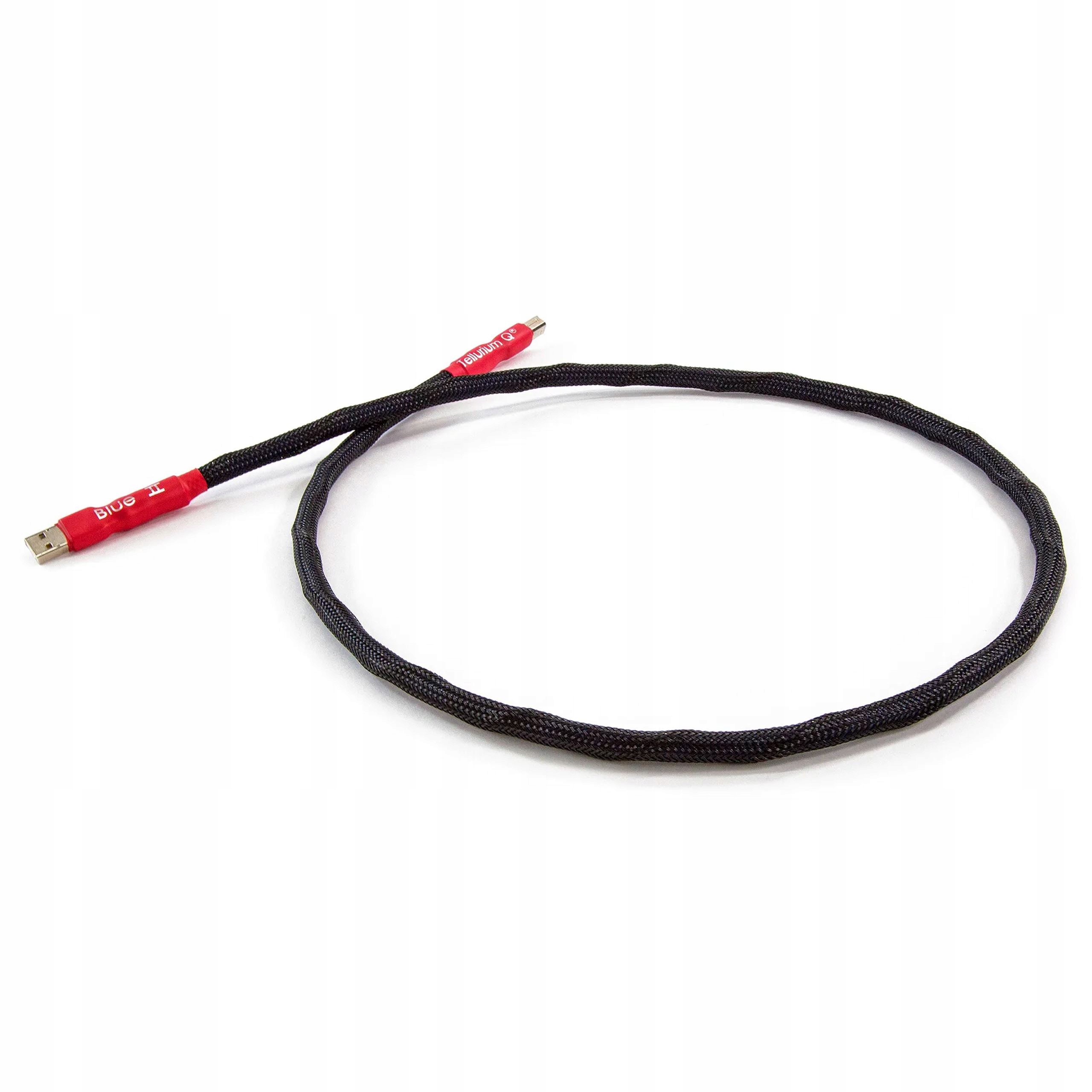 Kabel USB-A - USB-B Tellurium 1 m czarny