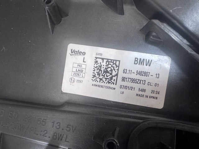 light left BMW Serie 1 F40 Full Led