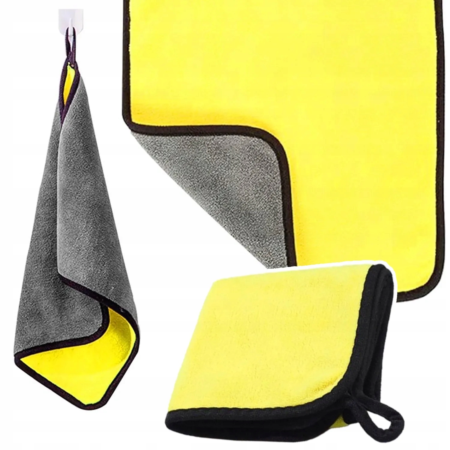 Ręcznik Samochodowy Puszysty Mikrofibra Do Lakieru Auta Do Osuszania 30x40