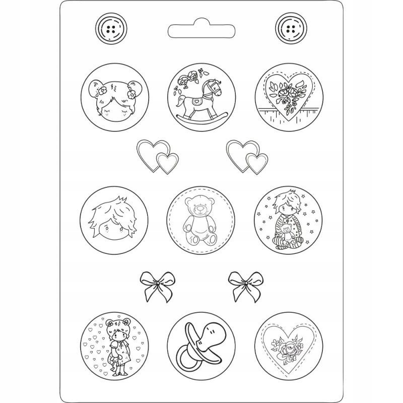 Forma A4 do Odlewów Little Baby do Dekoracji Ozdób