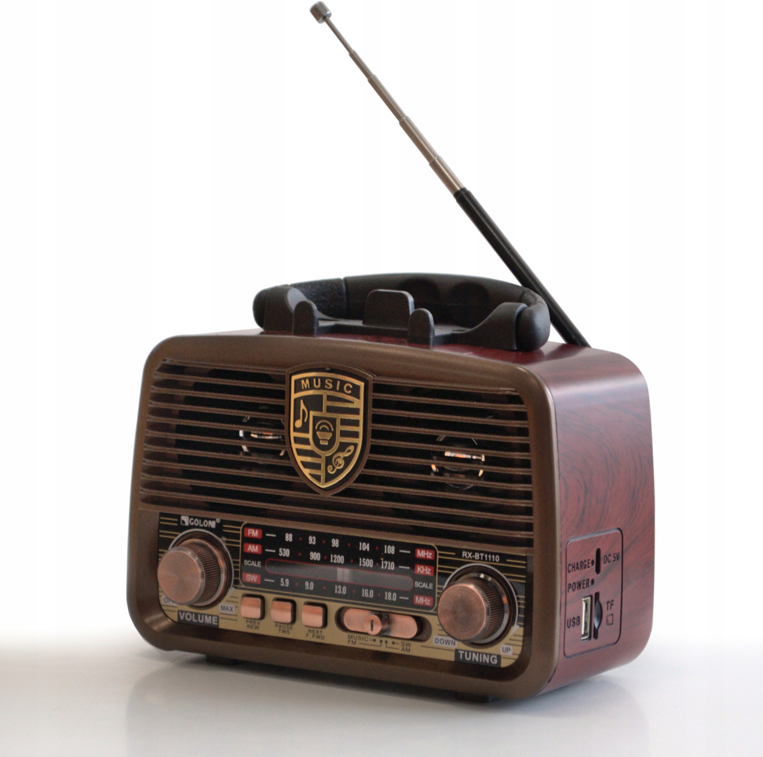 RADIO RETRO PRZENOŚNE KUCHENNE BLUETOOTH USB Kod producenta RX-BT1110