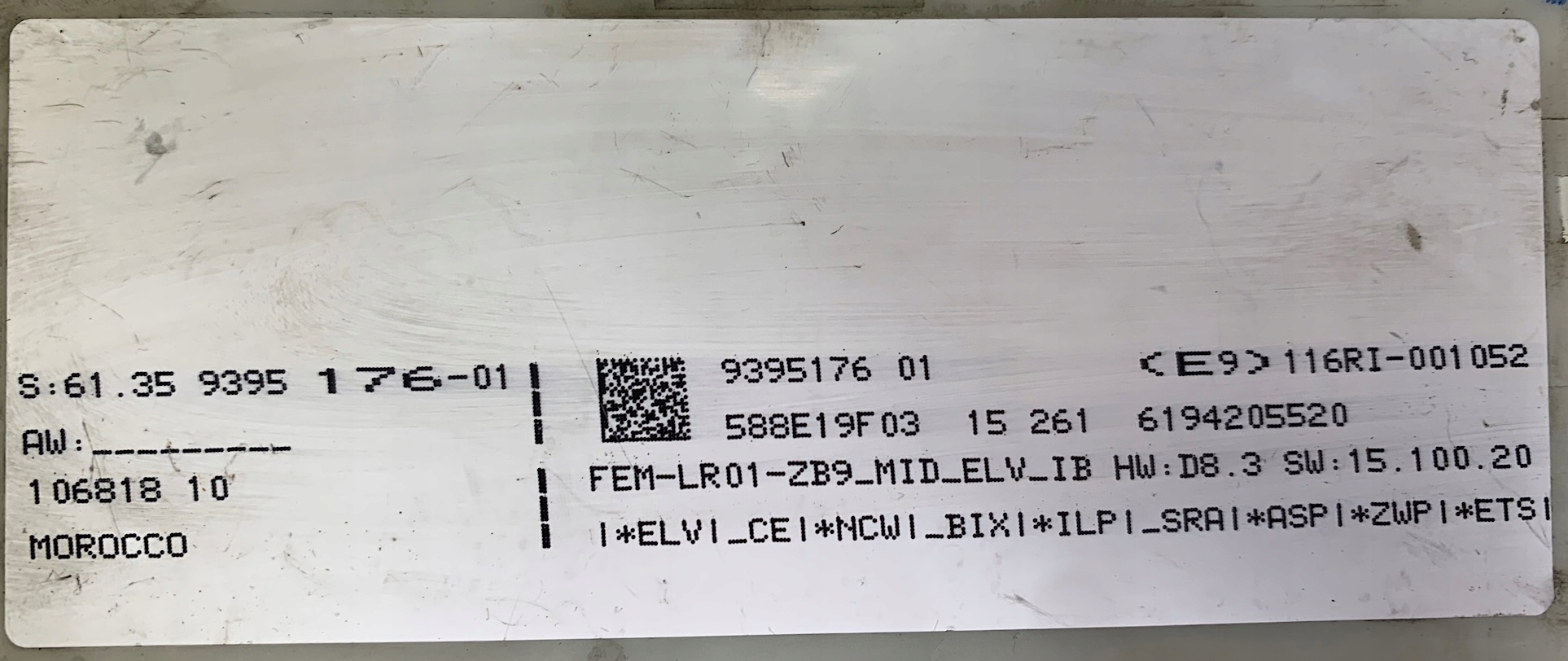 M47 MINI F56 module control unit FEM BDC 9395176