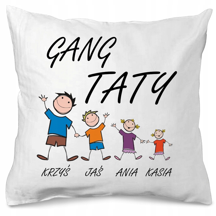 

Poduszka Dzień Ojca Poduszki Gang Taty Prezent