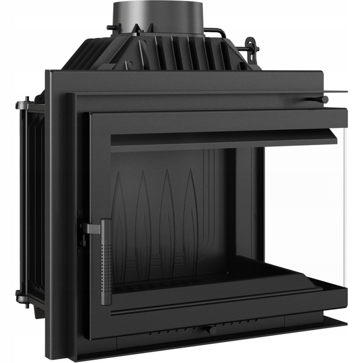 Wkład Kominkowy Narozny Kominek Żeliwny Simple Kratki 8 Kw Fi 200