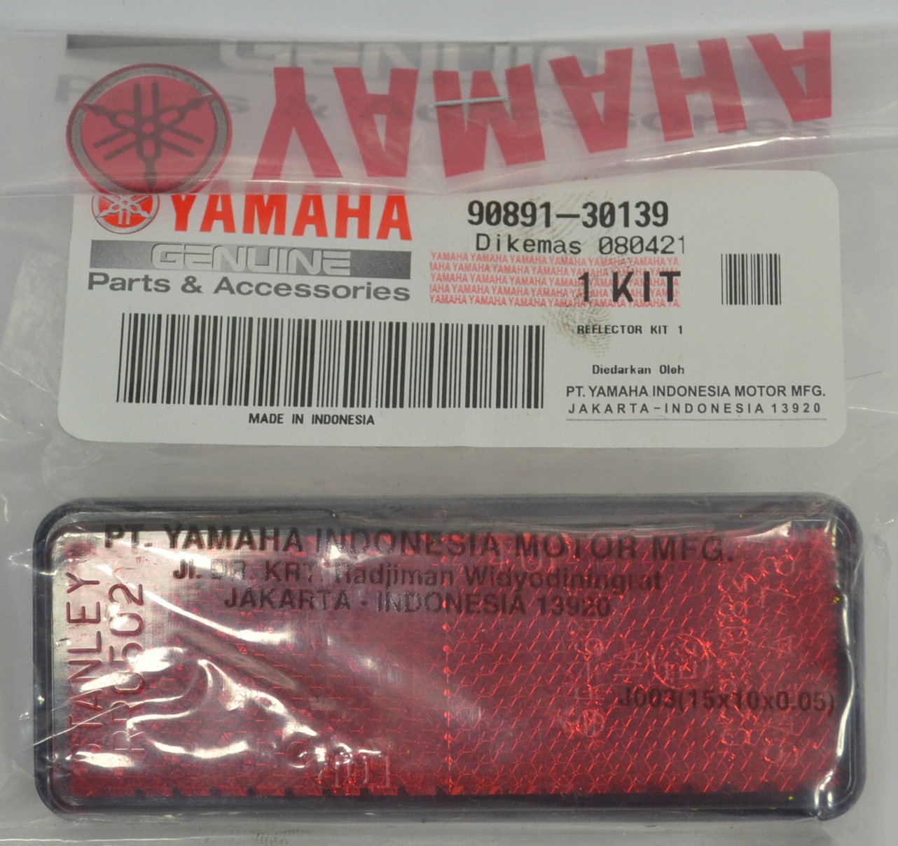 Yamaha Odblask odbłyśnik Oryginał homologacja 90891-30139 Suzuki Honda Ktm