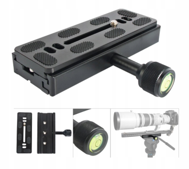 Płytka do statywu kamera aparat głowica 1/4'' 2w1