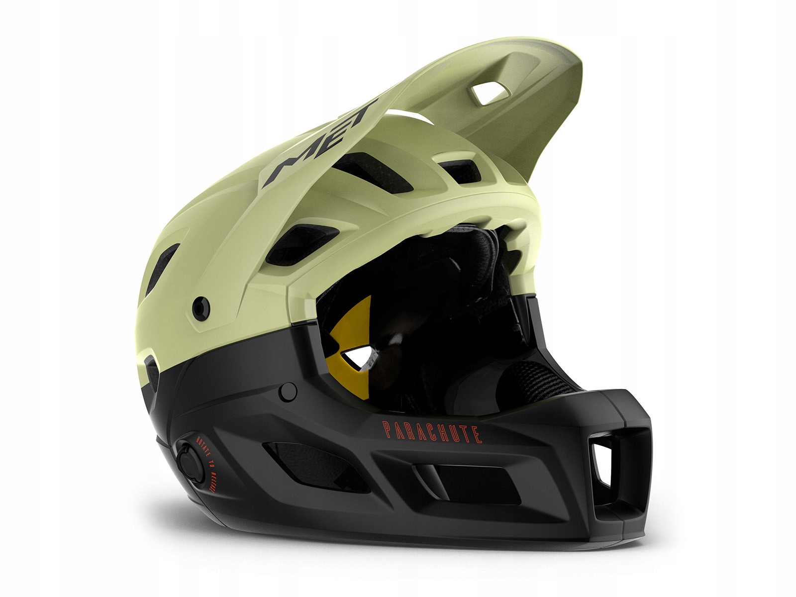 Cyklistická přilba Met Parachute Mcr Mips Large pistachio green mat