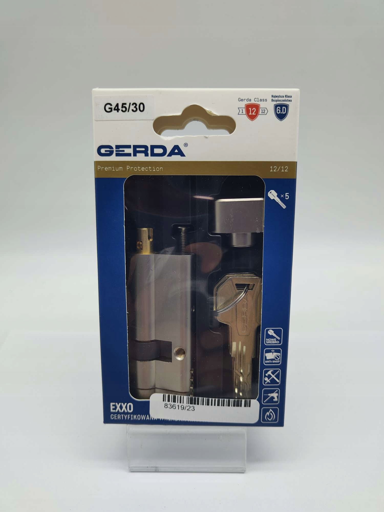 Vložka do zámku Gerda G45/30 EAN:5902203381342