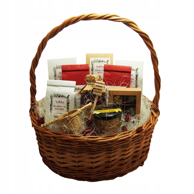 Levně Eko koš s čaji a sladkostmi Tea Tea