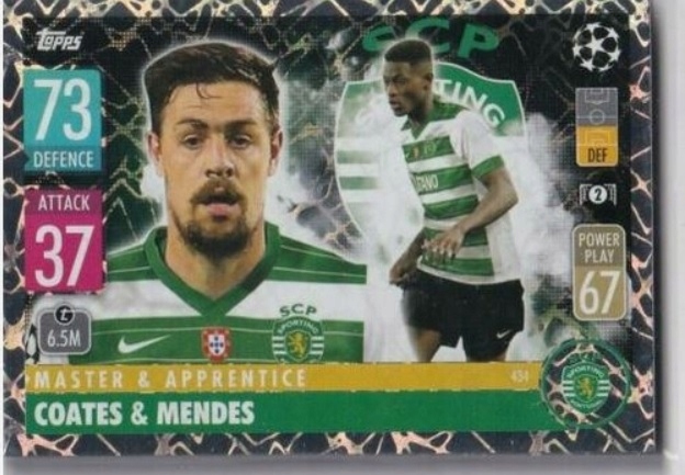 Topps match attax 2021/2022 Coates Mendes 434