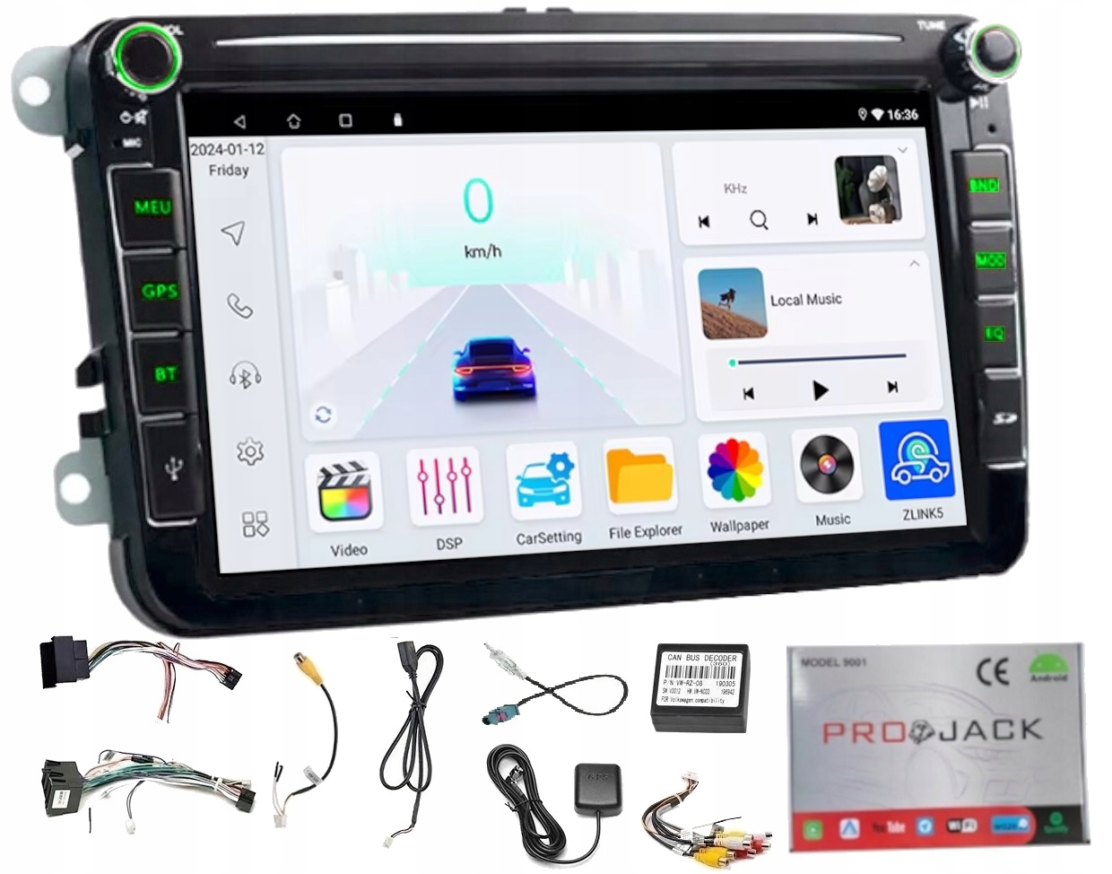 Rádio Navigácia Gps Andorid Škoda Octavia II 2004-2015 Wifi Carplay 4/64GB
