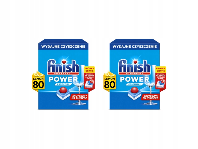 Levně Tablety do myčky Finish Powerball Power Essential 80 ks LEMONx2