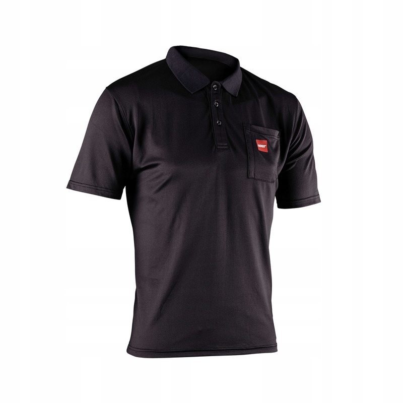 Čierna Tričko Leatt Polo Team (XL)
