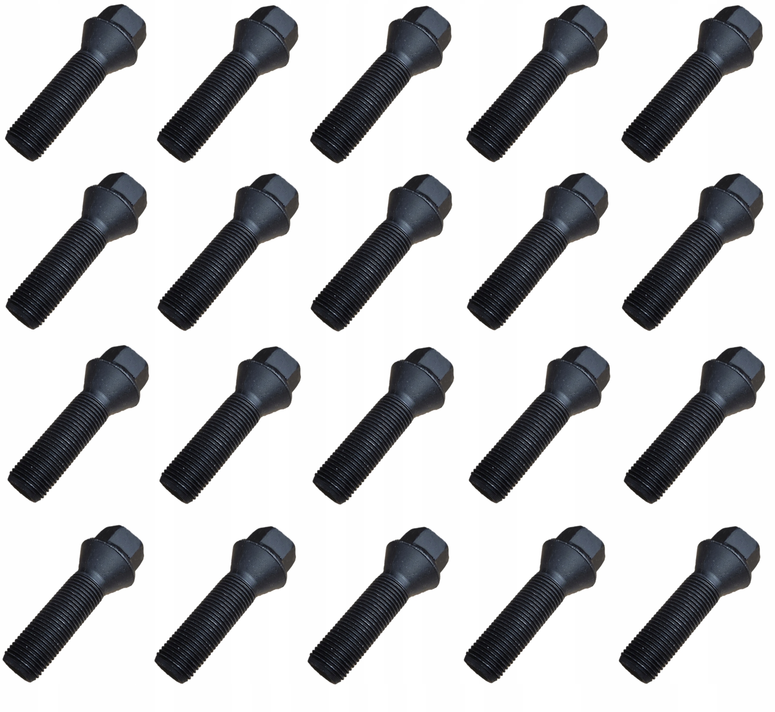 Černý šroub 14x1,25 40mm Kužel Mini F R Bmw F G Toyota Supra V 20 Ks