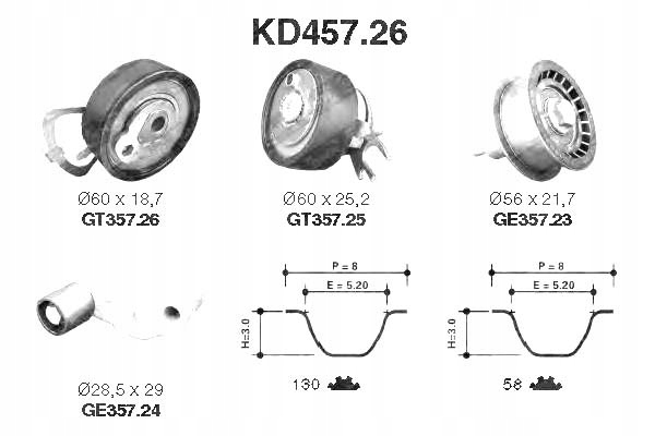 Snr Rozvodová Sada Pro Audi A2 1.6 Fsi (8Z0)
