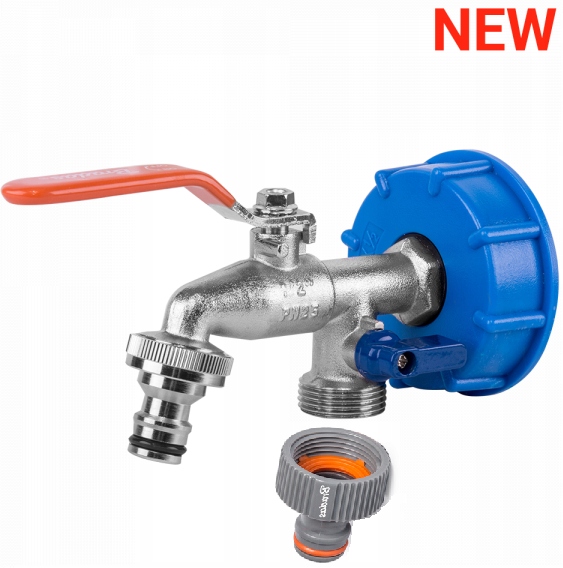 

Kran podwójny do mauzera zawór do zbiornika 1000