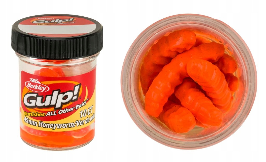 Berkley Gulp Honey Worm Orange 45 MM
