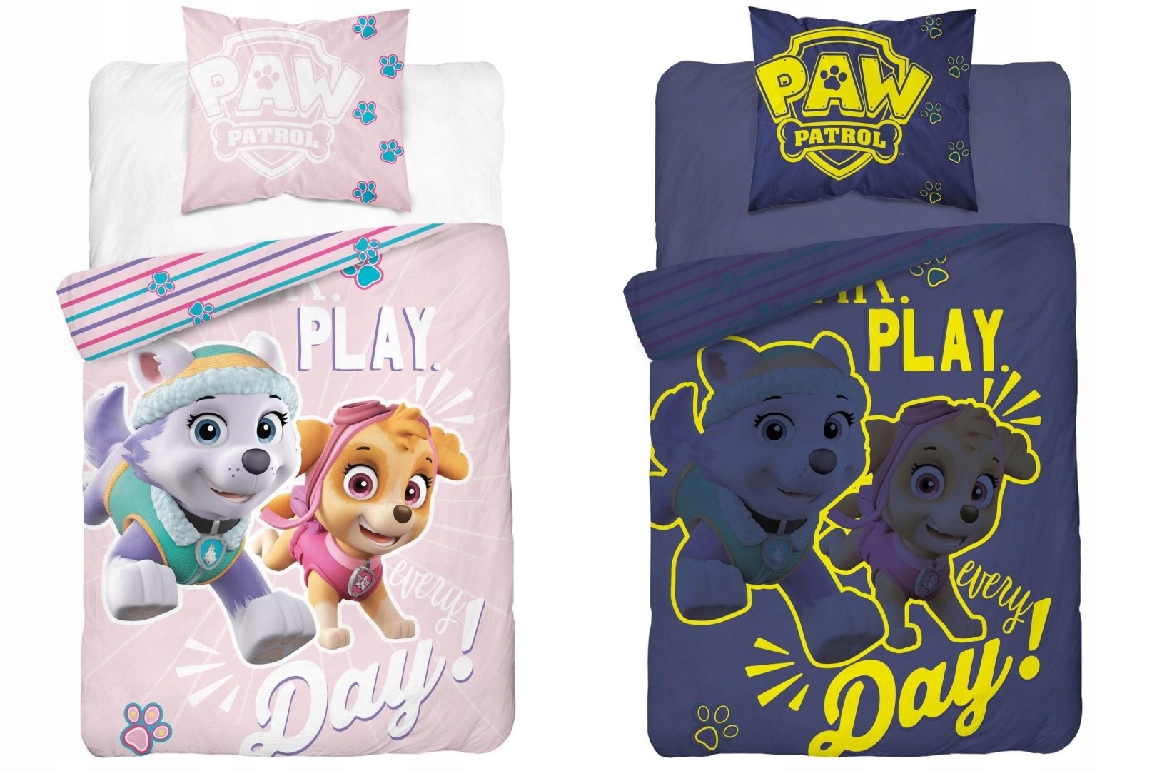 

Komplet pościeli 140x200 świeci w nocy Psi Patrol