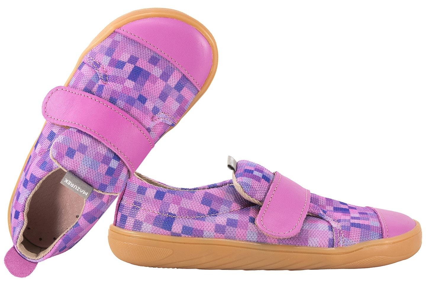 Mazurek Softex Diamond Barefoot Skórzano-tekstylne Półbuty Kapcie Papcie 32