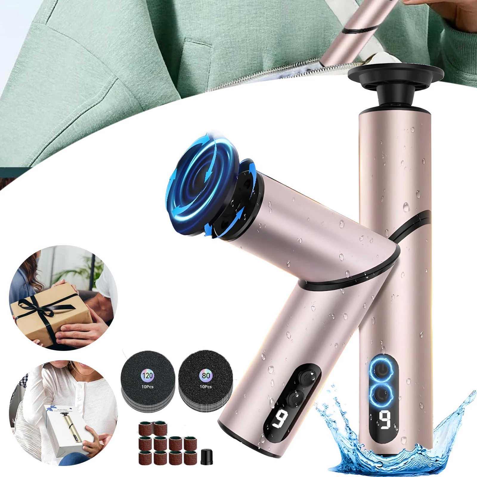 Pilník Na Nohy Pila Struhadlo Bruska 20 Hlavic 9-rychlostní