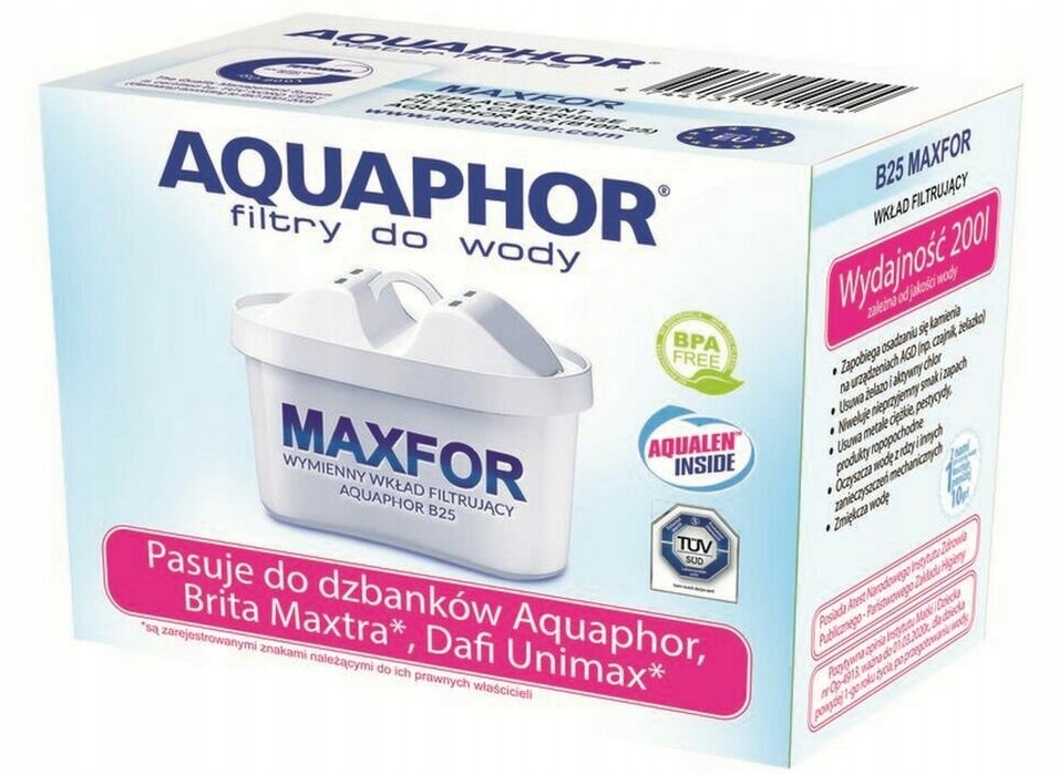 

Aquaphor Filtr Maxfor B25 wkład filtrujący