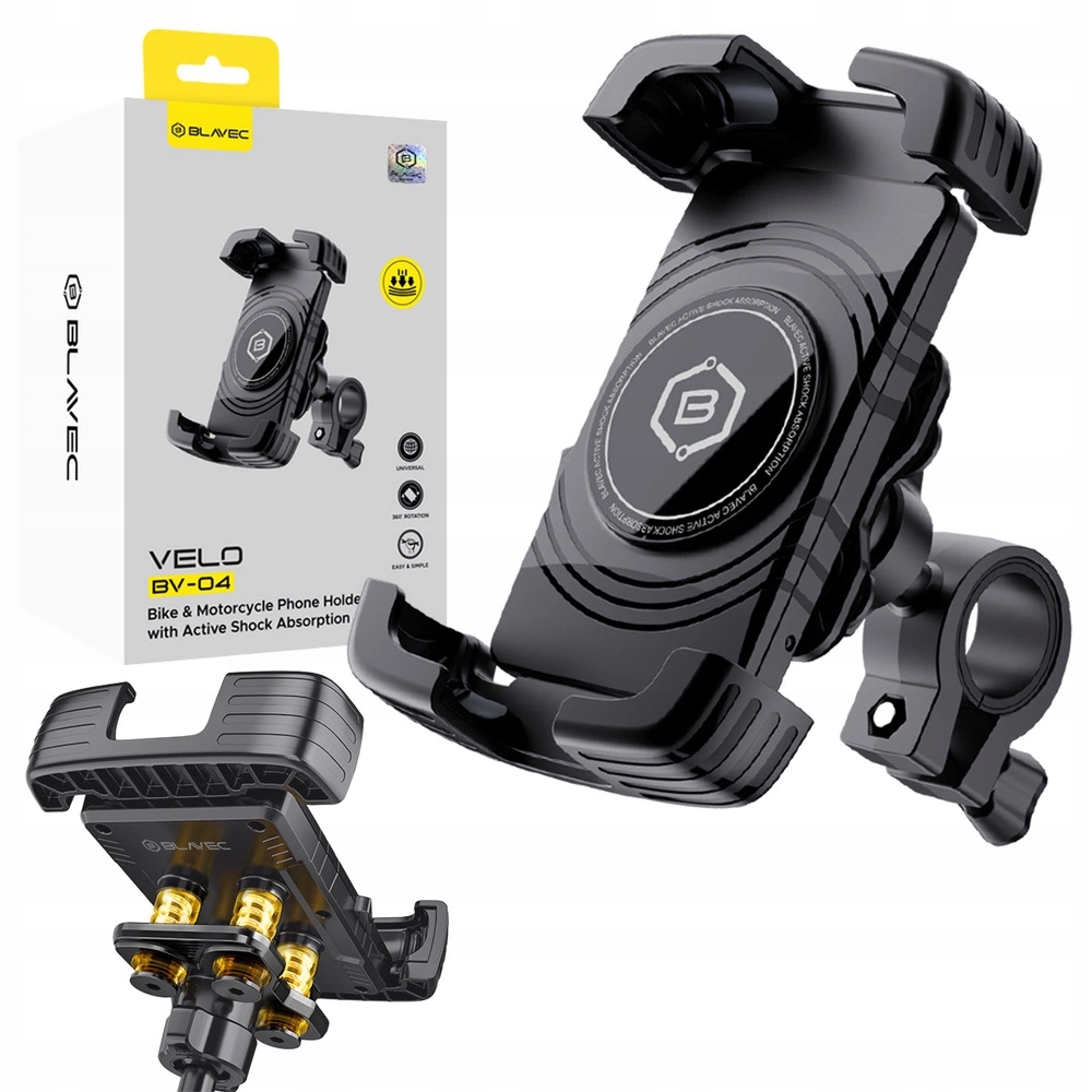 Uchwyt Rowerowy na Telefon Motocyklowy Uchwyt Aktywna Amortyzacja na Rower
