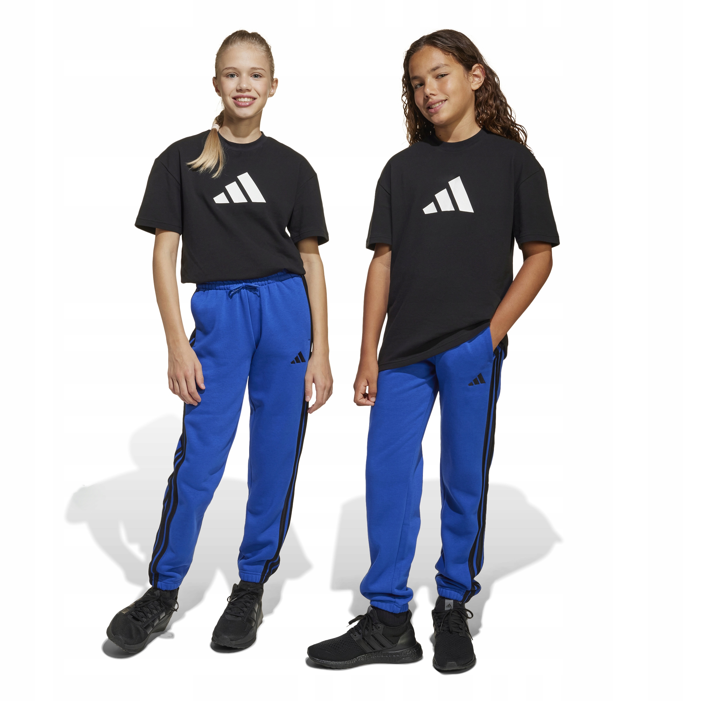 spodnie dziecięce sportowe dresowe adidas r 140 JJ3541 bawełna
